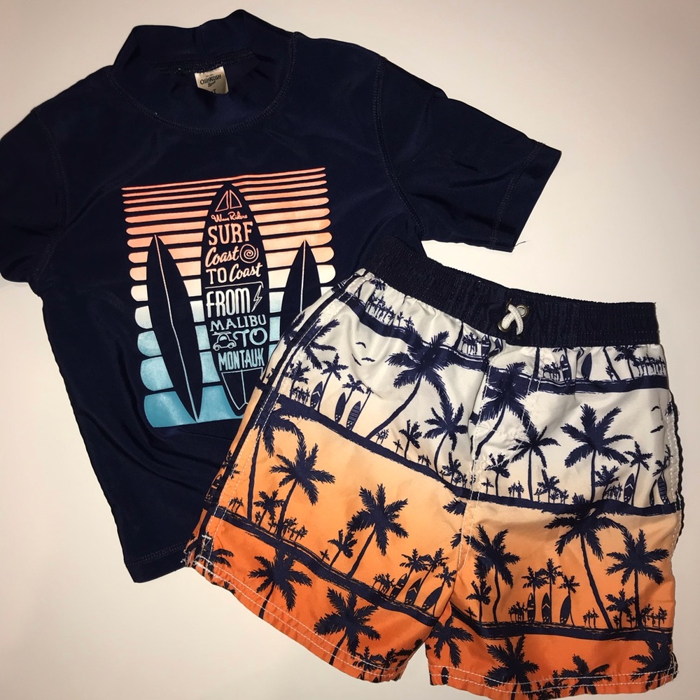 Toddler boys bathing suit set size 4